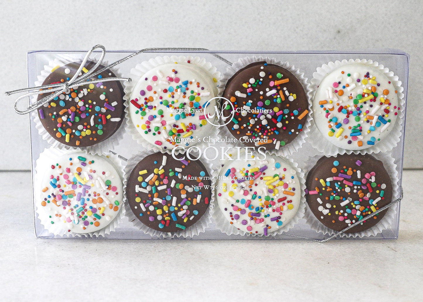 Chocolate Covered Cookies - 8pc. Rainbow Explosion