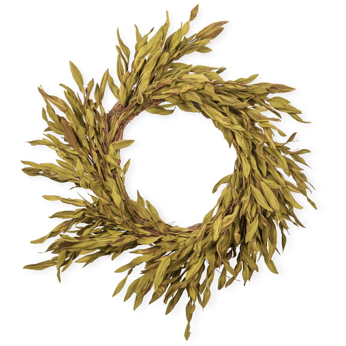 Brown & Green Eva Leaf Spray Wreath