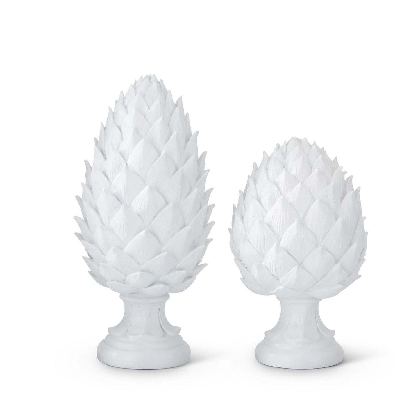 White Artichoke Finial