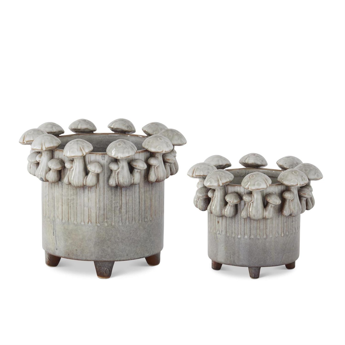 Gray Mushroom Container