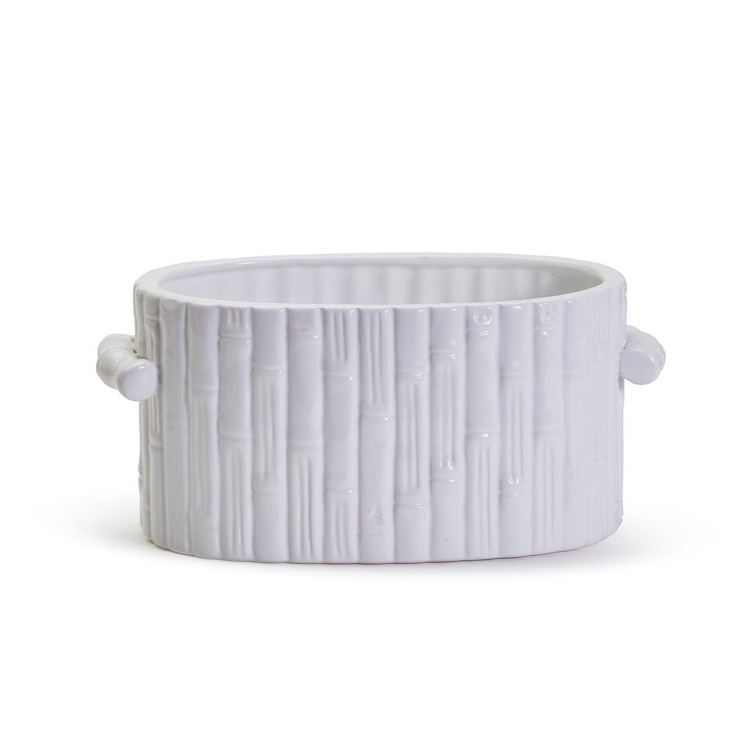 Faux Bamboo Oval Centerpiece/Container