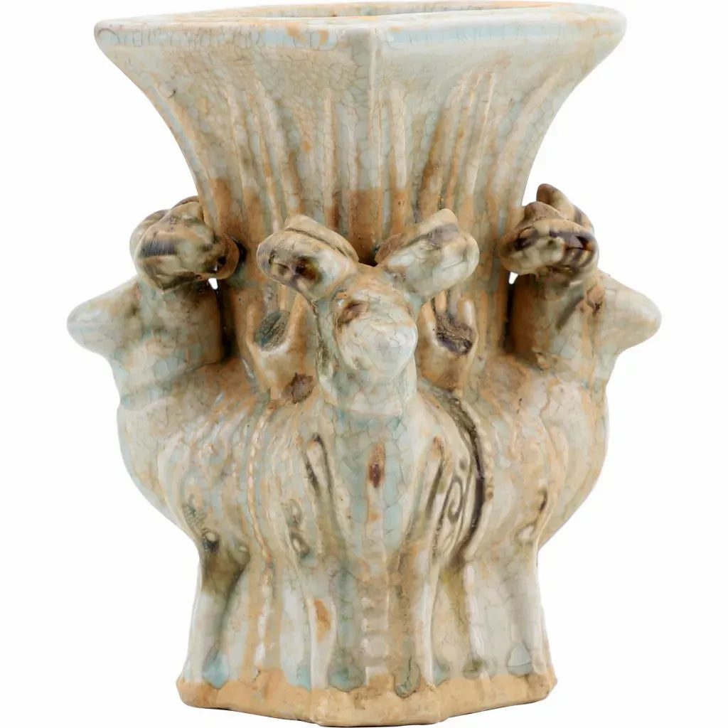 Ram Square Flared Vase