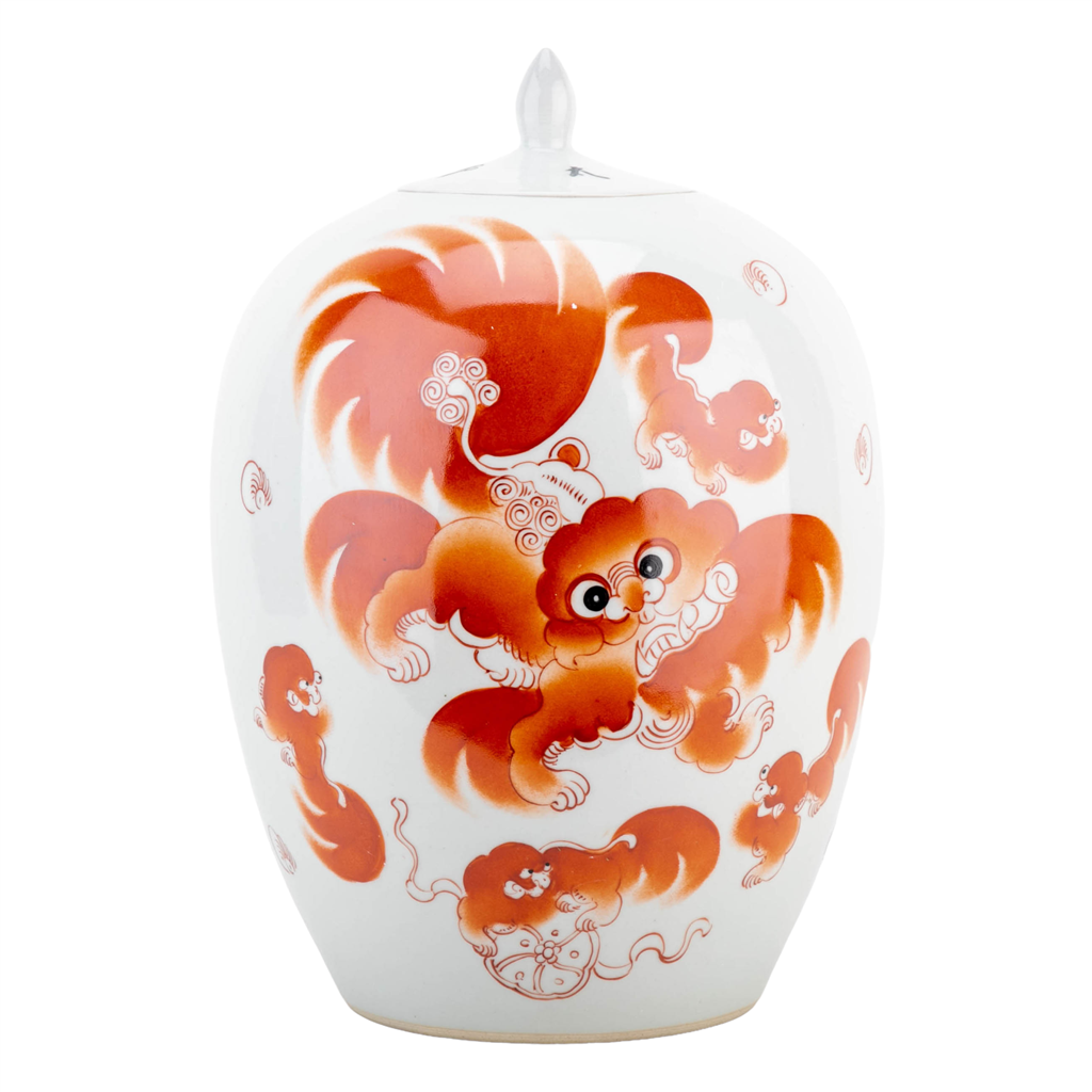 Orange Dragon Melon Jar