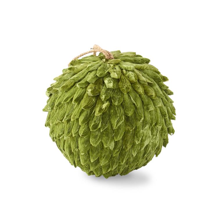 Green Petal Leaf Ball Ornament