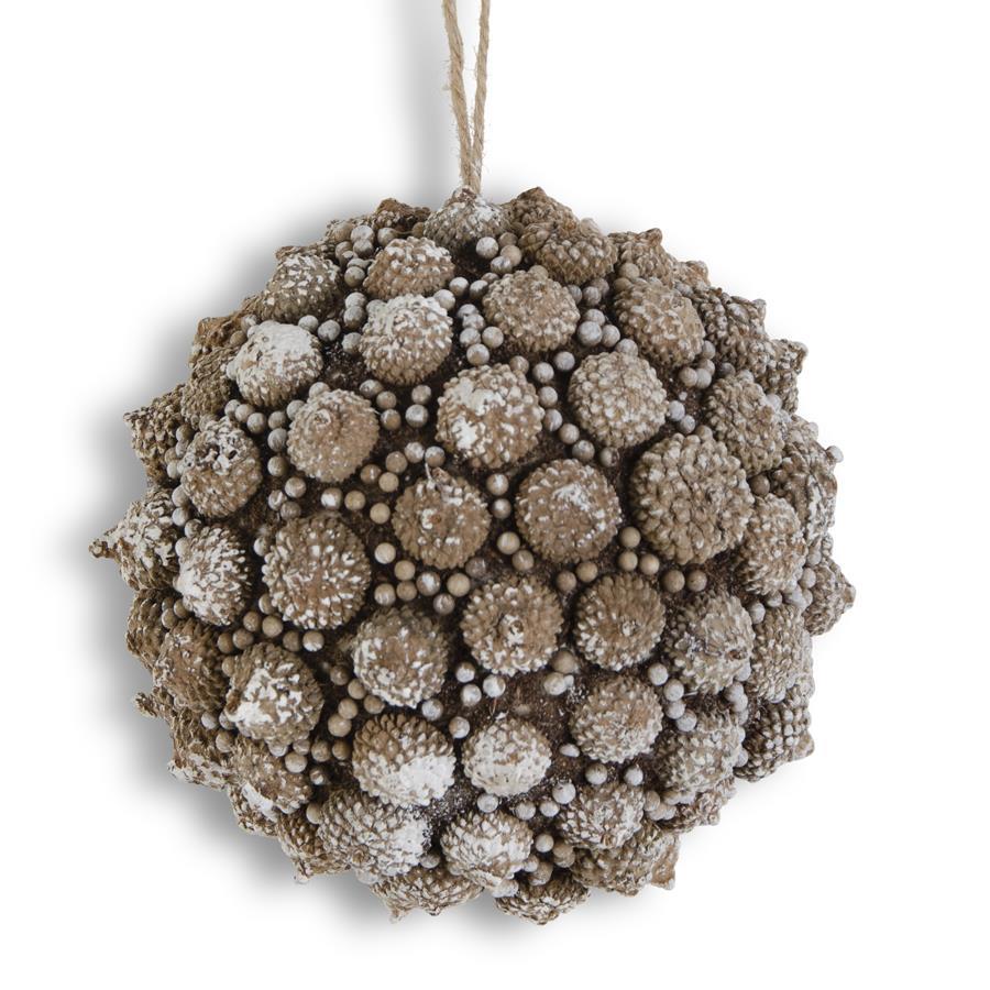 Brown Acorn Cap Ball Ornament