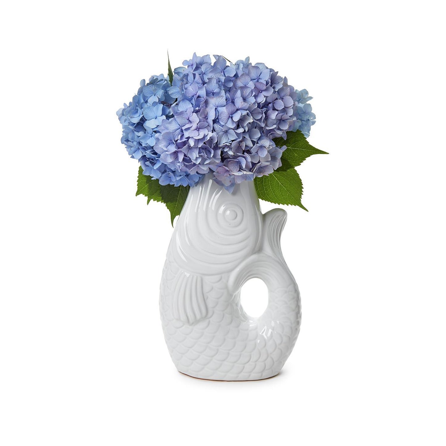 White Fish Vase
