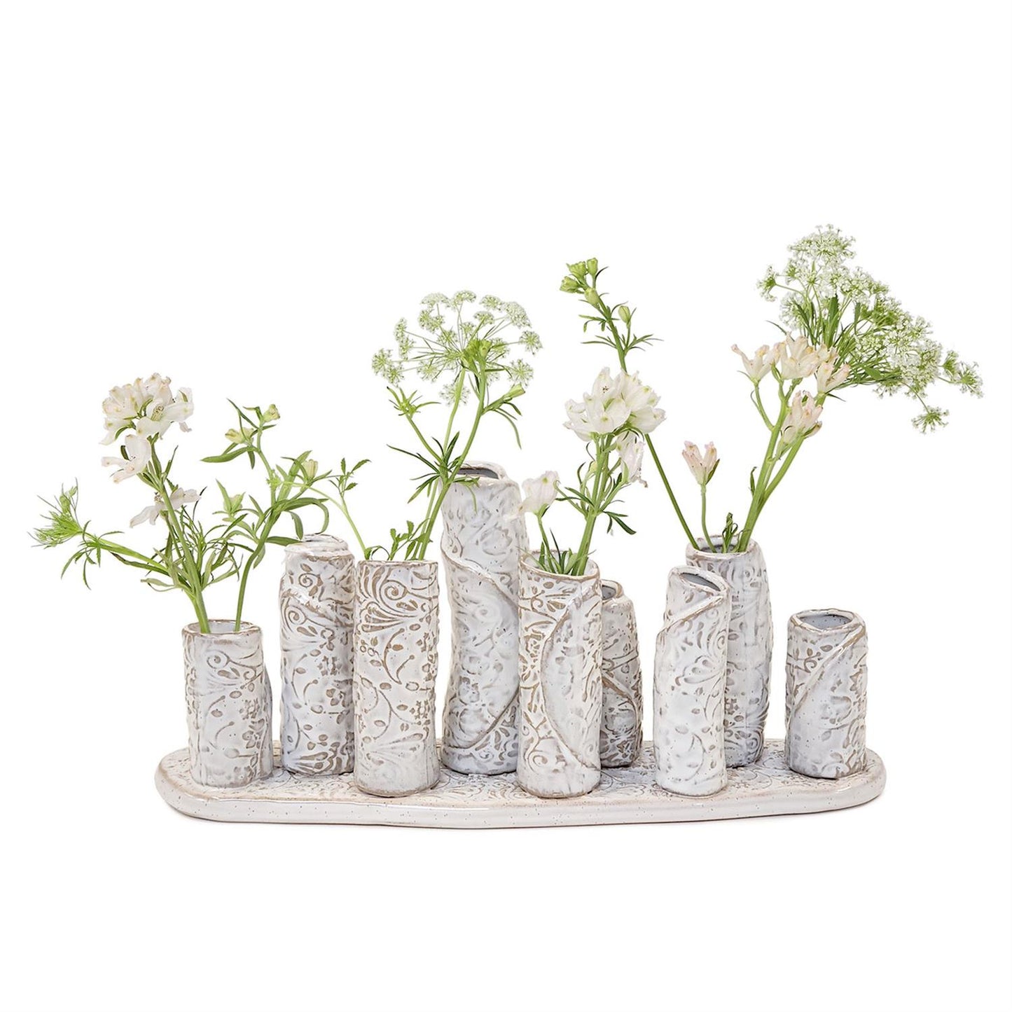 Embossed Patterned Multi Vase