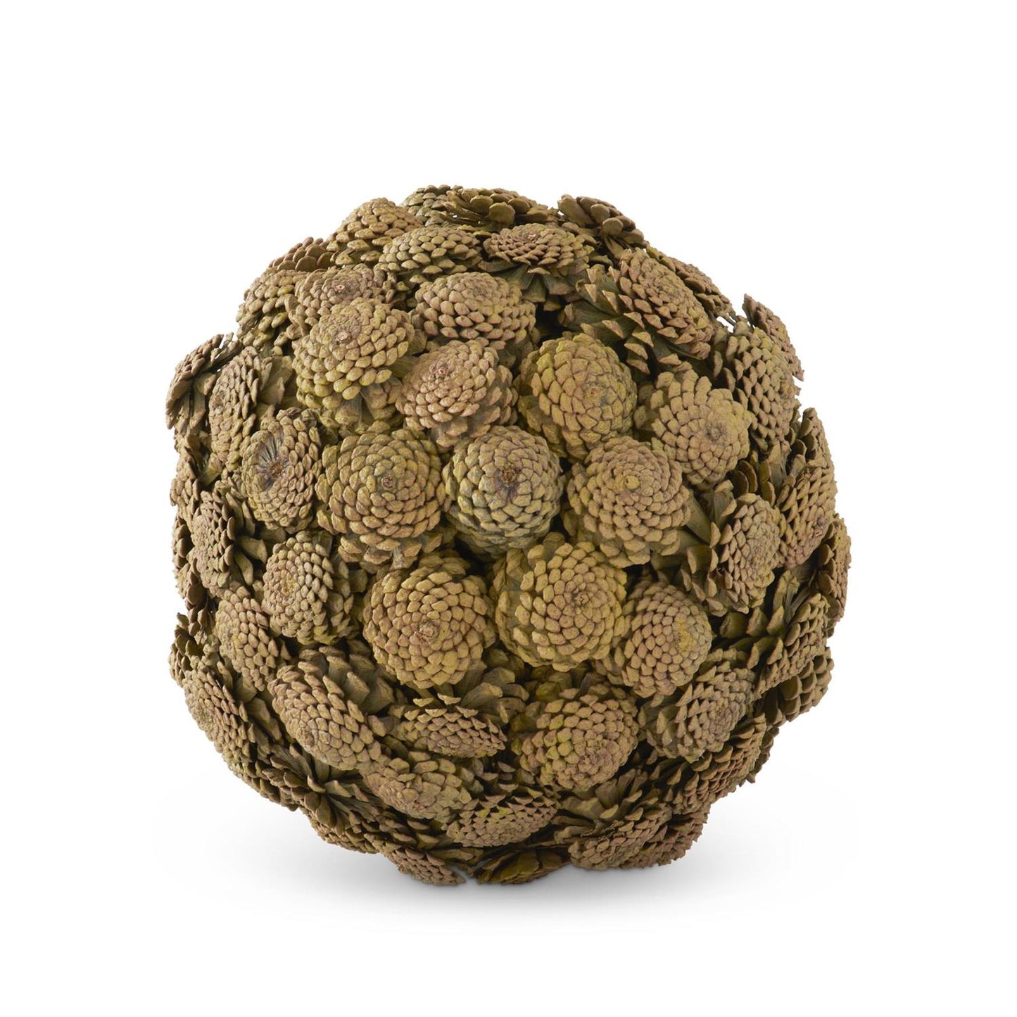 Brown and Green Pinecone Ball