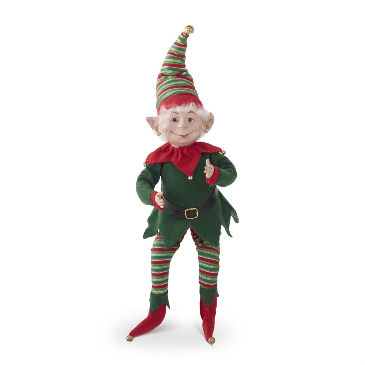 Red & Green Posable Christmas Elf