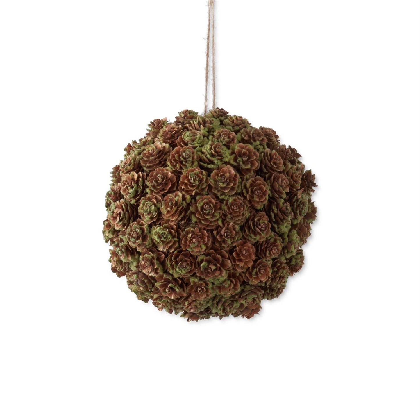Green & Brown Mini Pinecone Ball