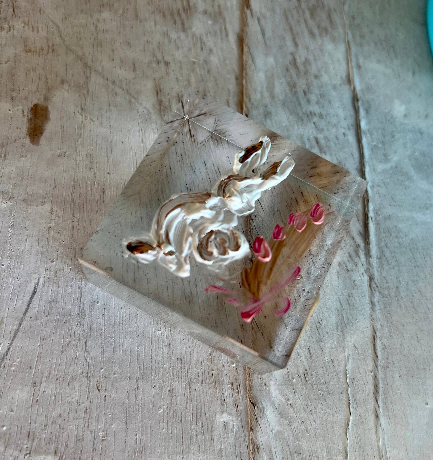 Baby Bunny Lucite Block