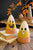 Set of 2 Clay Candy Corn Lanterns