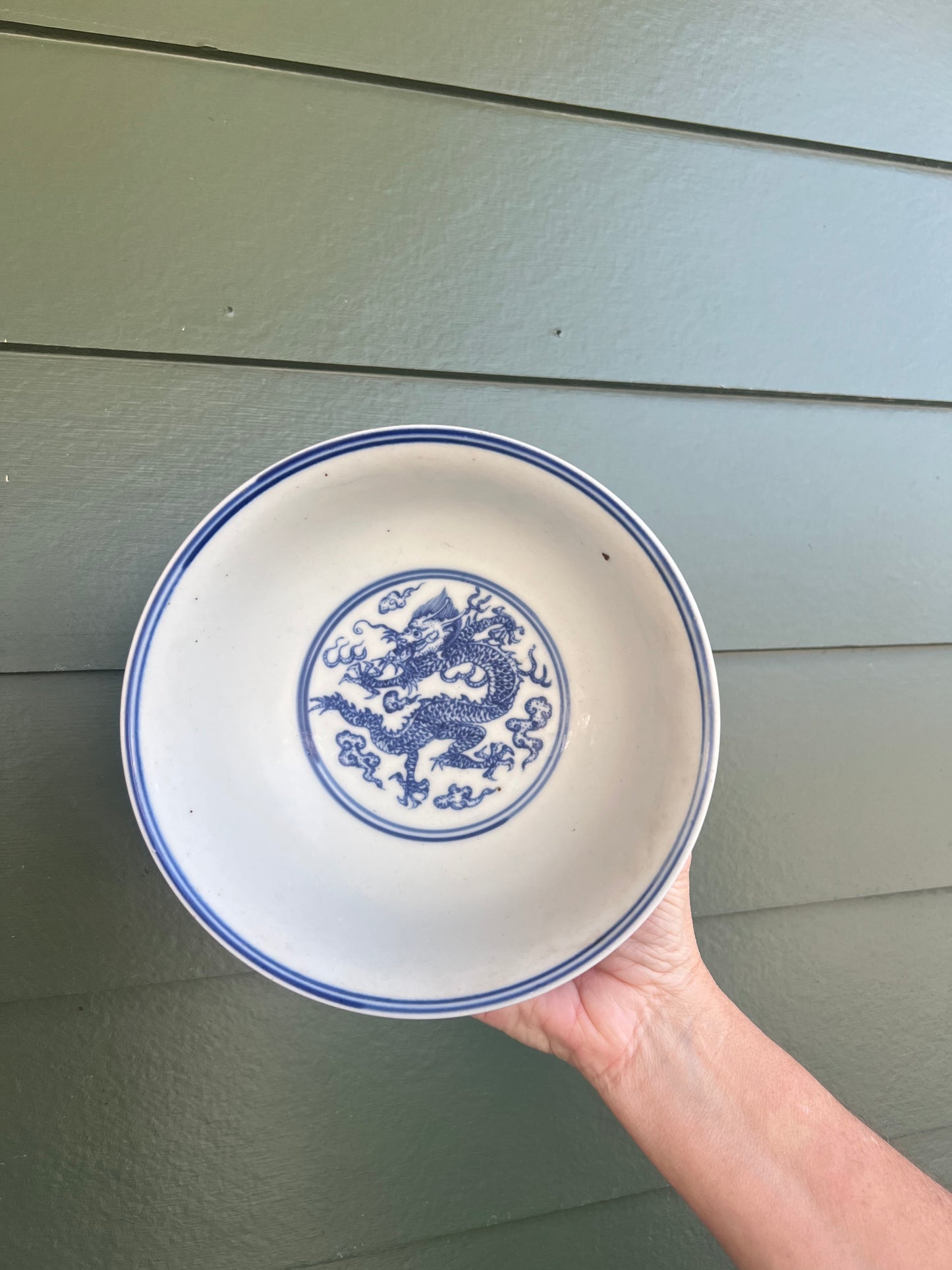 Blue & White Dragon Bowl