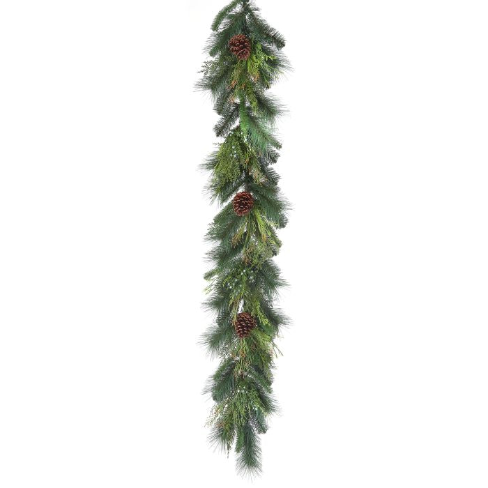 Mixed Greens with Pinewoods Garland