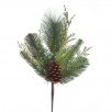 16" DEEP WOODS MIX GREENS W/CONES SPRAY