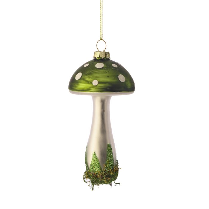 Polka Dot Mushroom Ornament