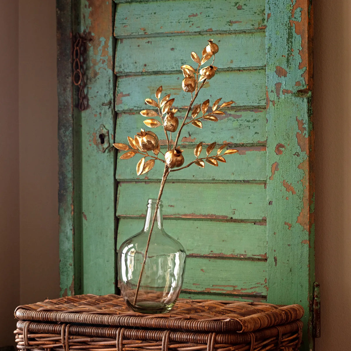 Gold Metallic Pomegranate Stem