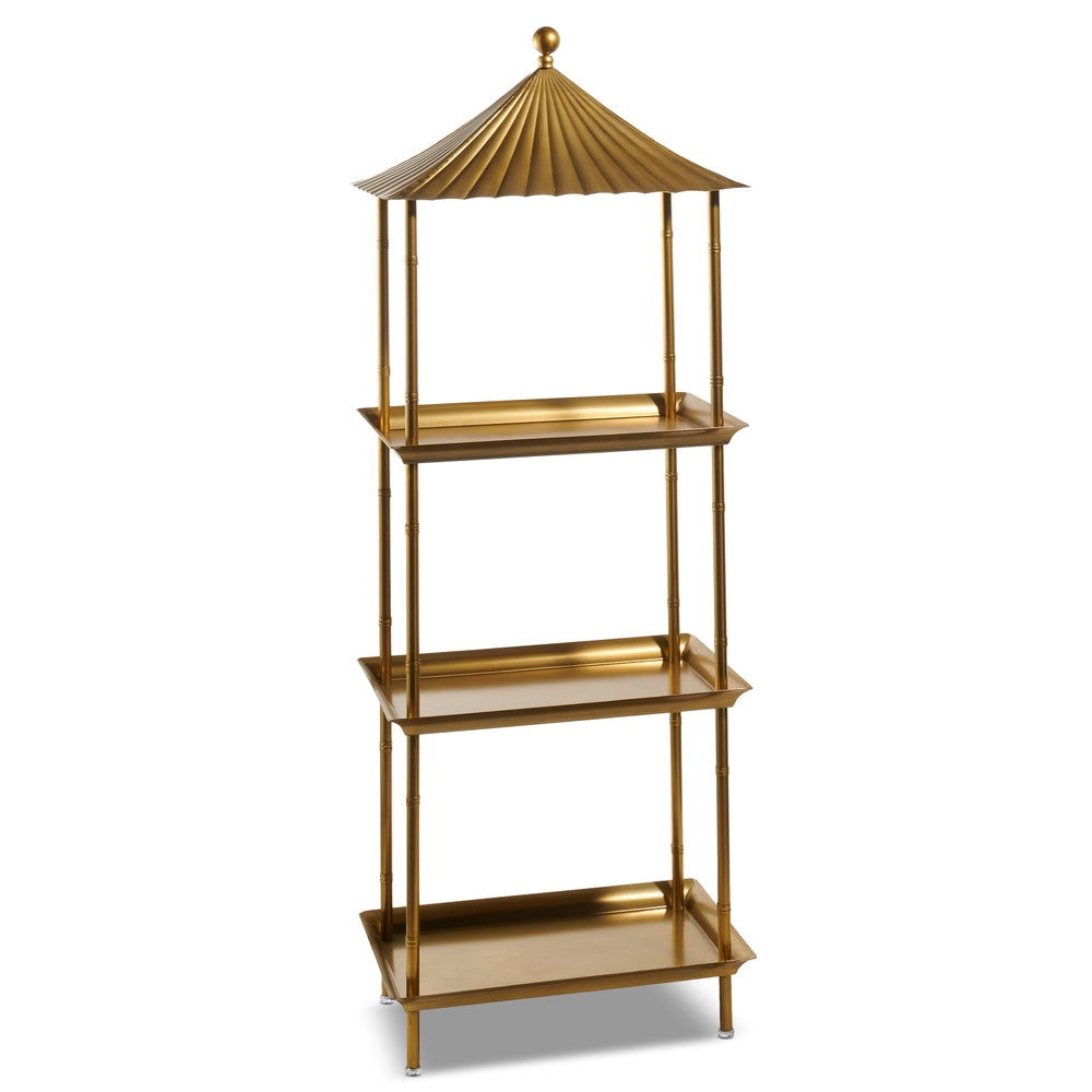 Gold Pagoda Etagere