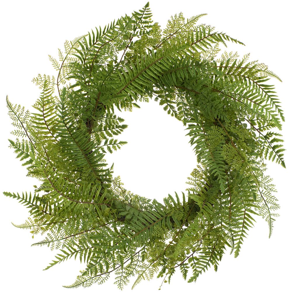 Mixed Fern Wreath