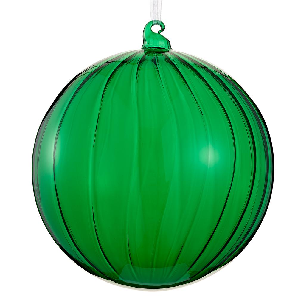 Green Glass Ball Ornament