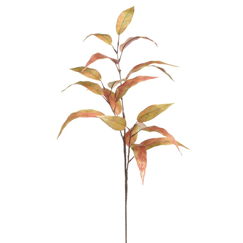 Metallic Eucalyptus Leaf Spray Bronze/Gold