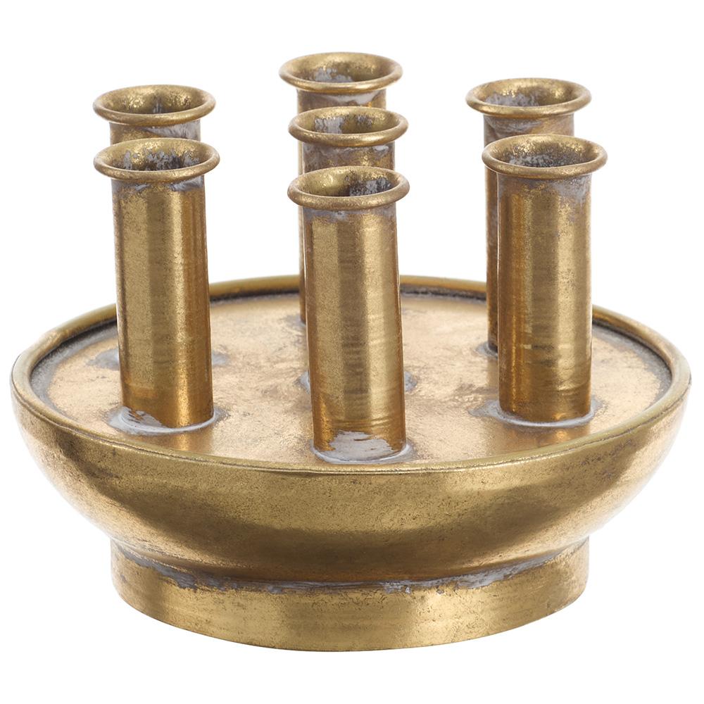 Gold Metal Tulip Vase