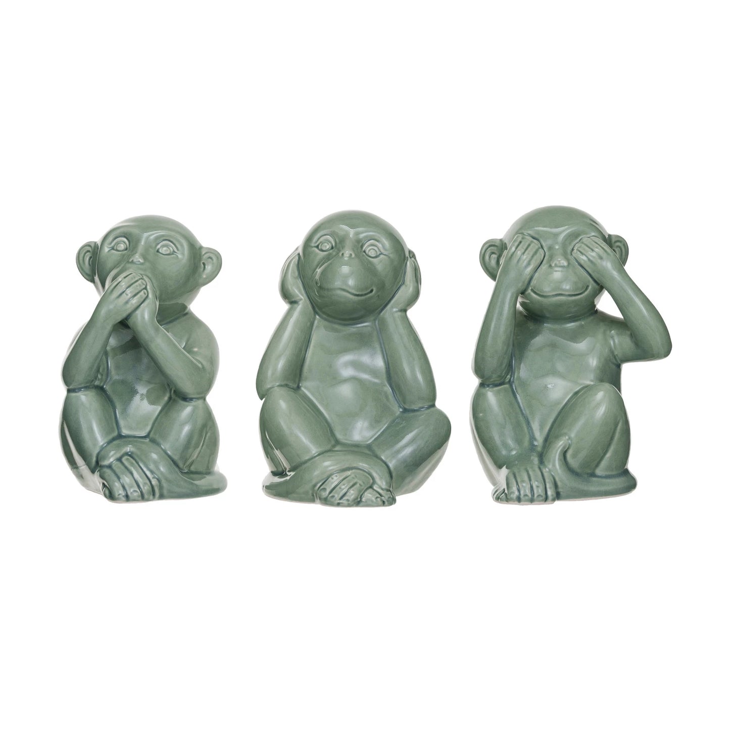 Hear/Speak/See No Evil Monkey