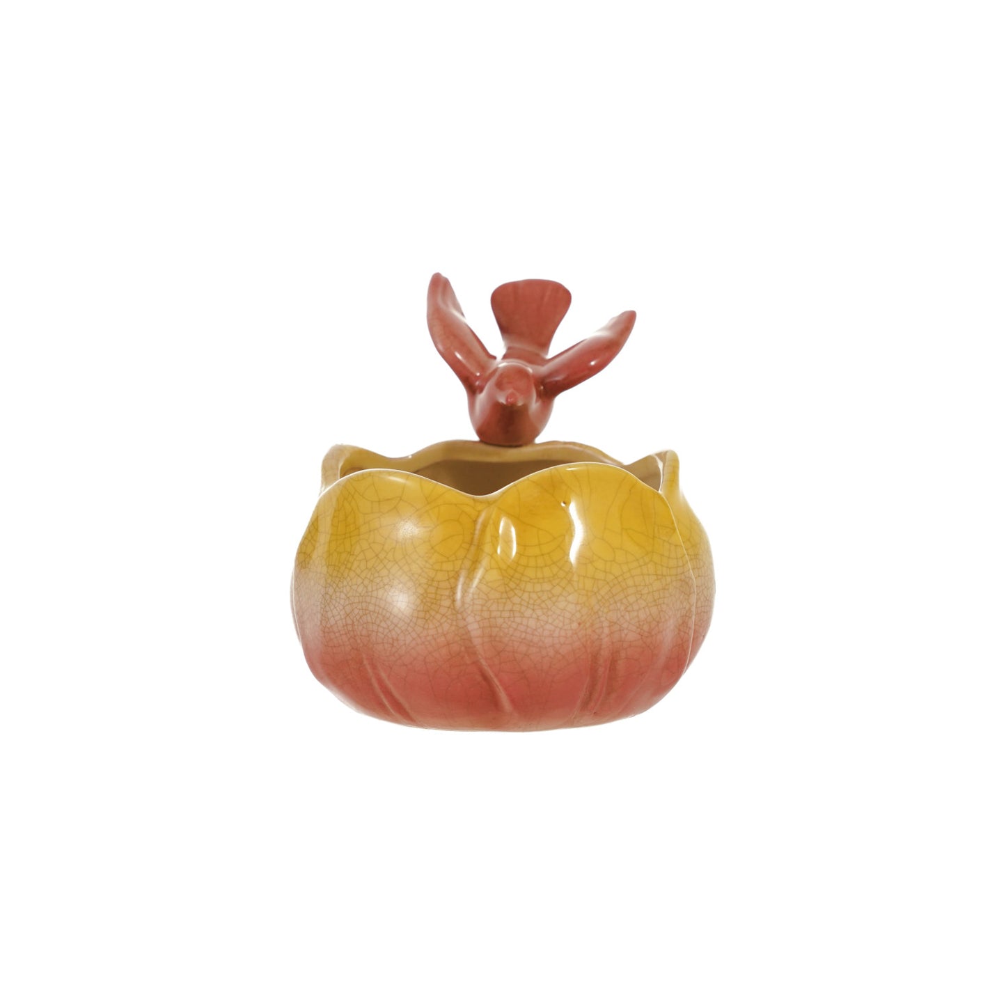 Yellow & Orange Bird Planter