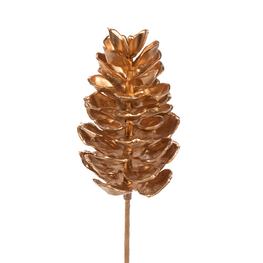 Gold Pinecone Pick