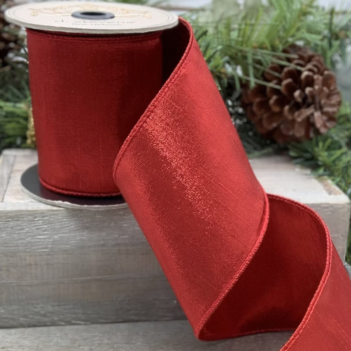 d. stevens Red Metallic