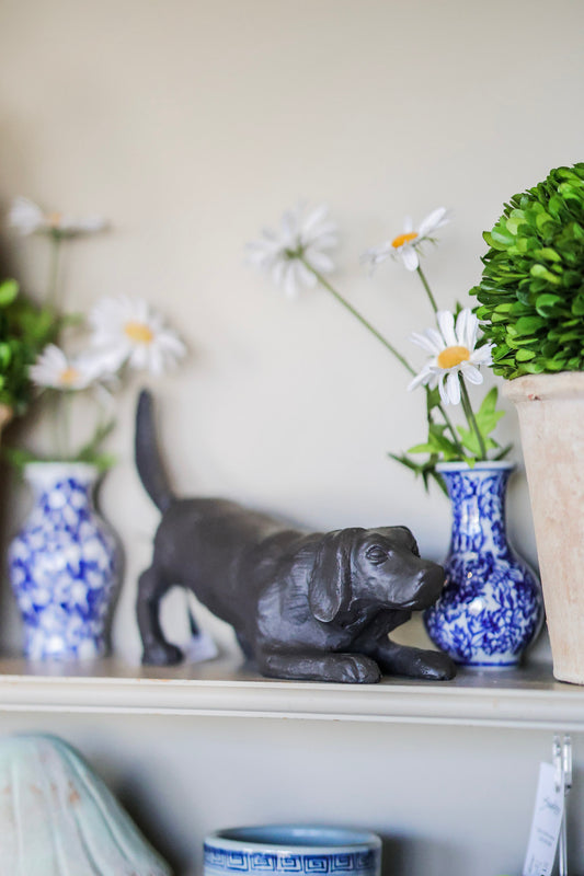 Playful Dog Sculpture