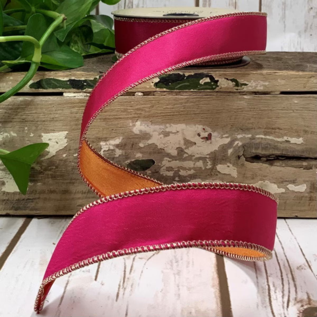 Orange/Hot Pink Ribbon