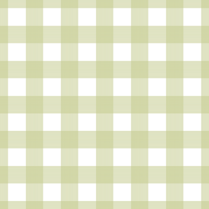 Gingham Enameled Square Cachepot Planter - Hearts of Palm