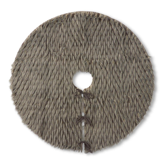 Gray Three Tone Faux Fur Tree Skirt