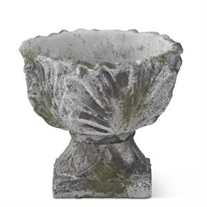 Ornate Weathered Cement Pot