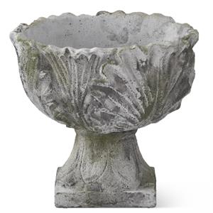 Ornate Weathered Cement Pot