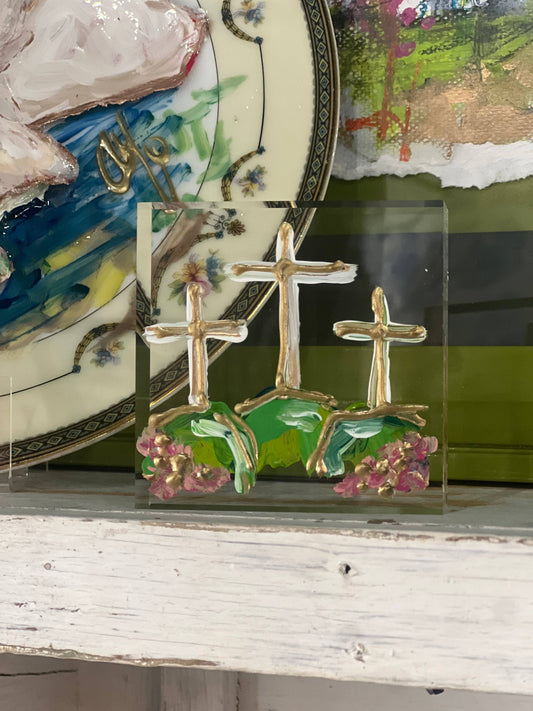 Good Friday Lucite Block