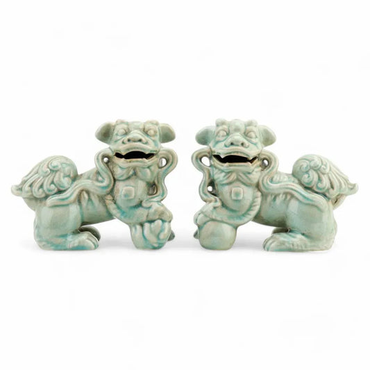 Green Foo Dogs