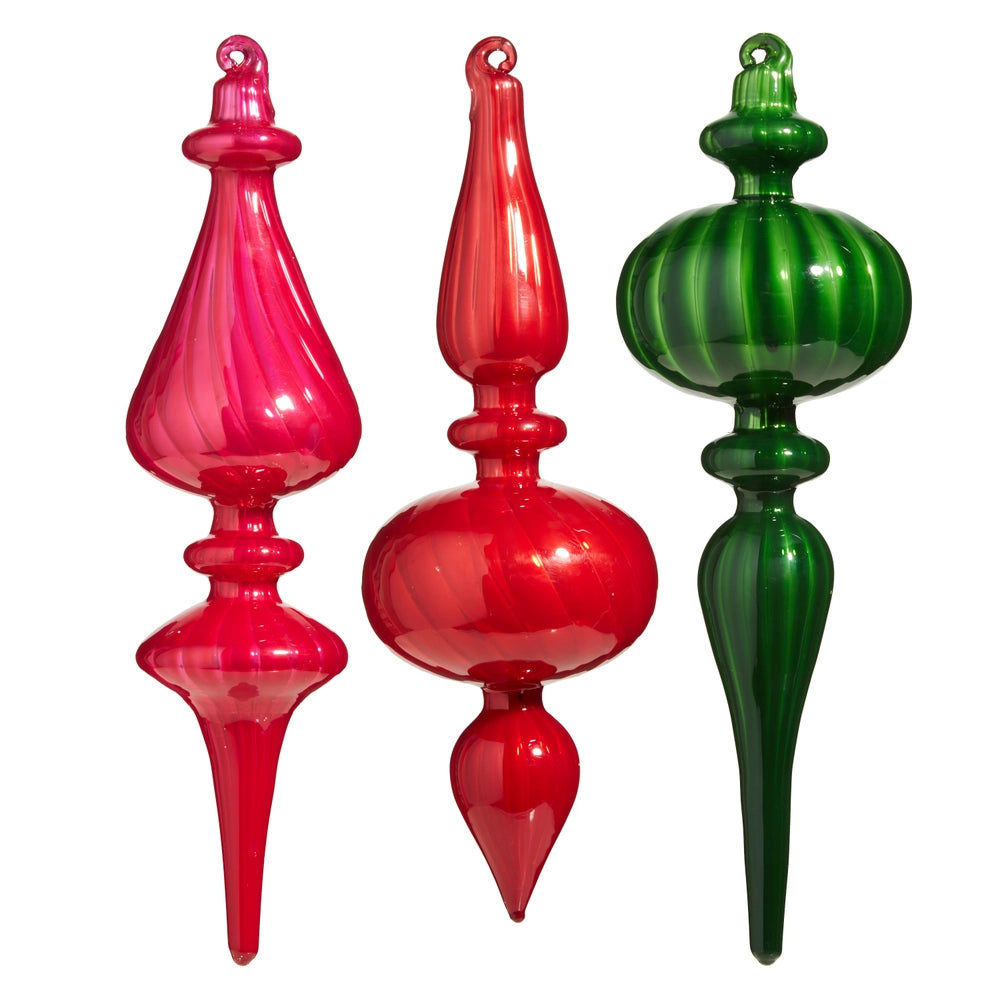 Blown Glass Finial Ornament