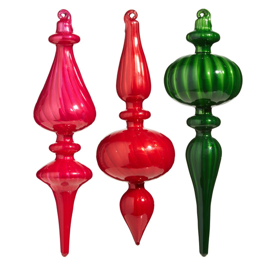Blown Glass Finial Ornament
