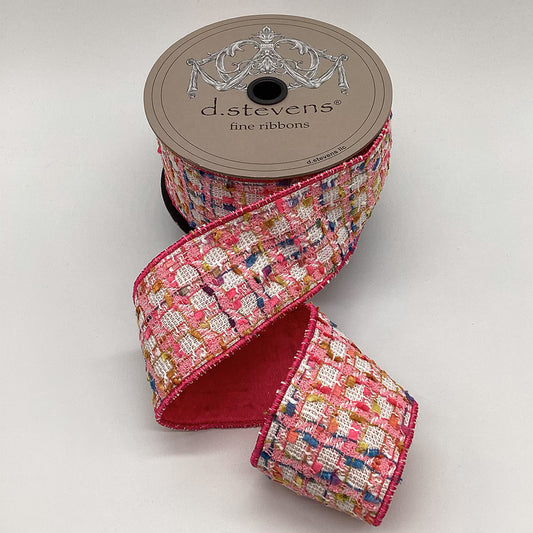 Pink Boucle Ribbon