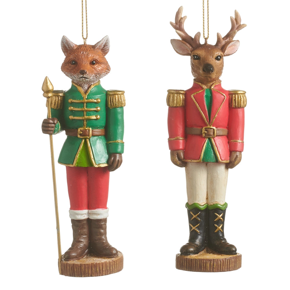 Fox and Deer Ornaments