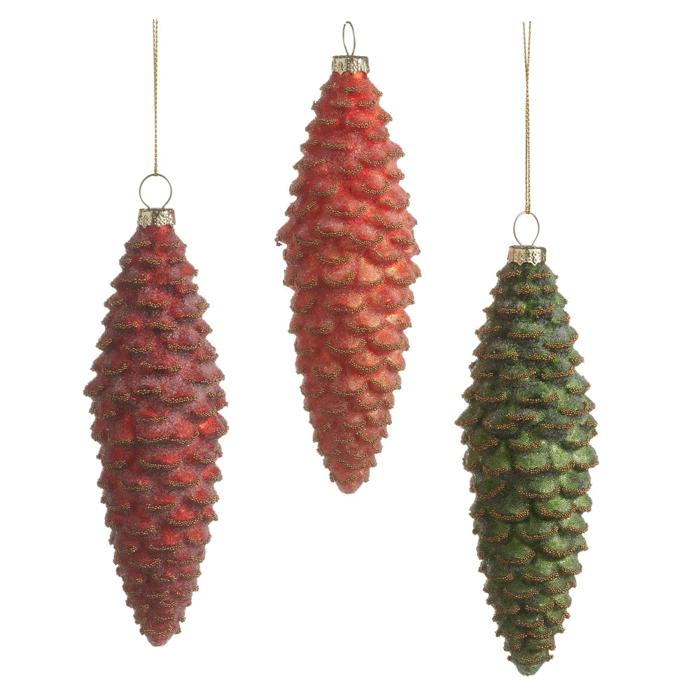 Small Bright Pinecone Ornament