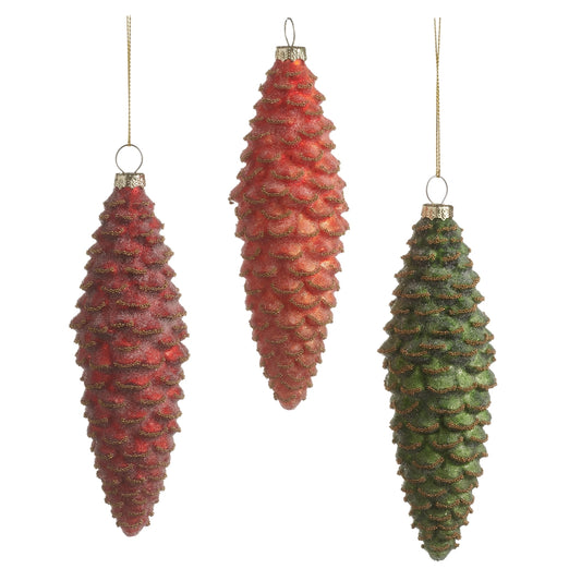 Small Bright Pinecone Ornament