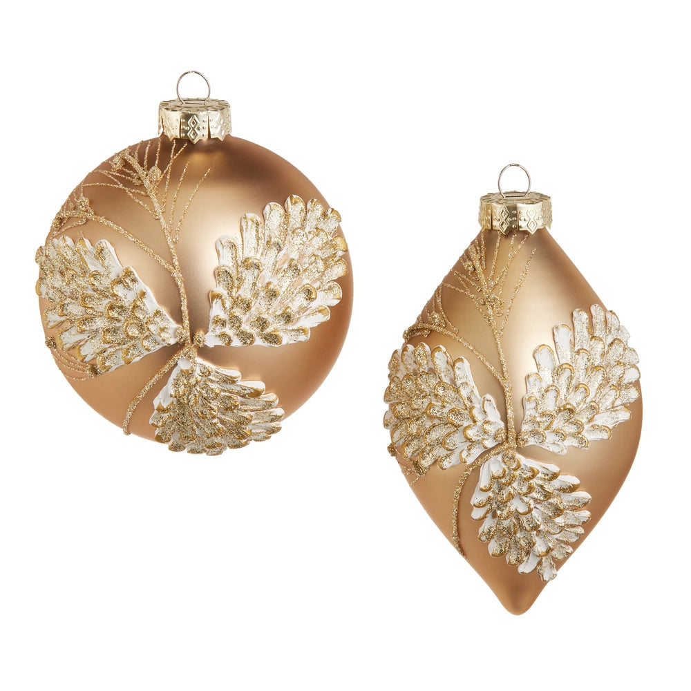 Gold Pinecone Impression Ornament