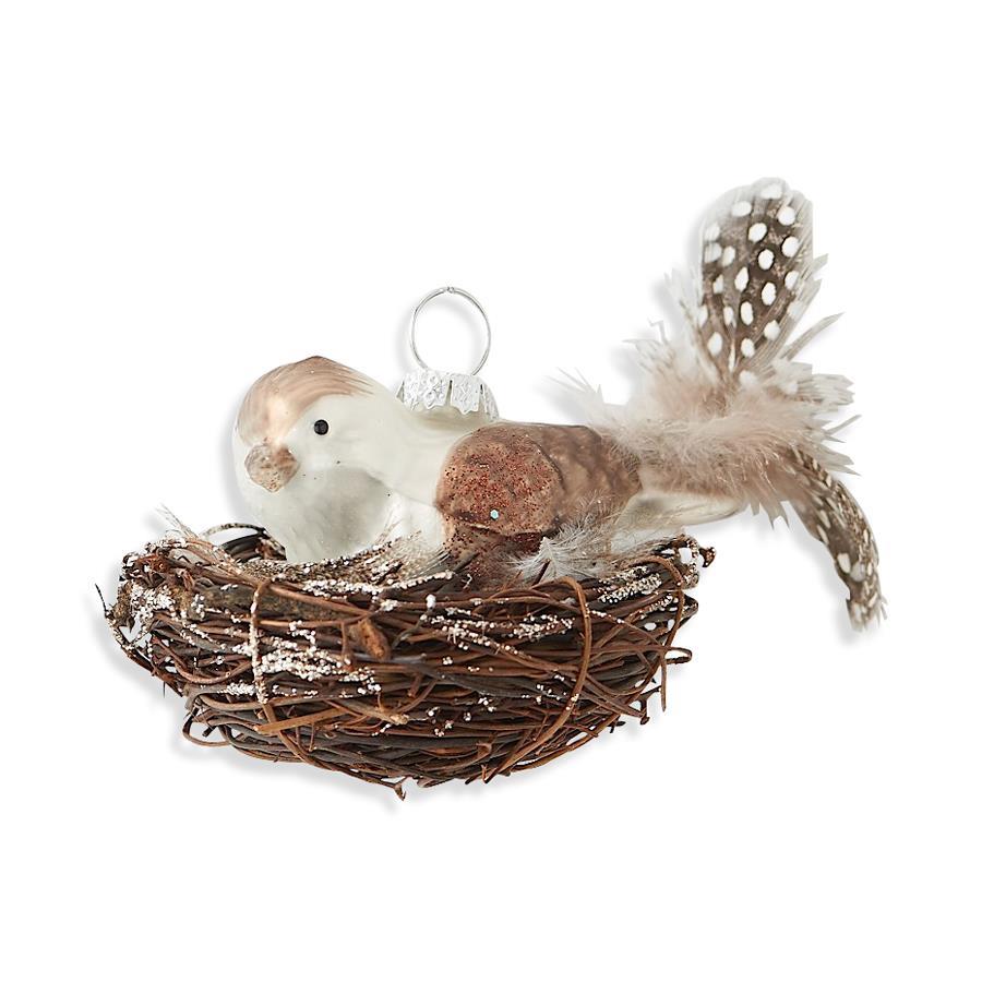 Mercury Glass Bird Ornament