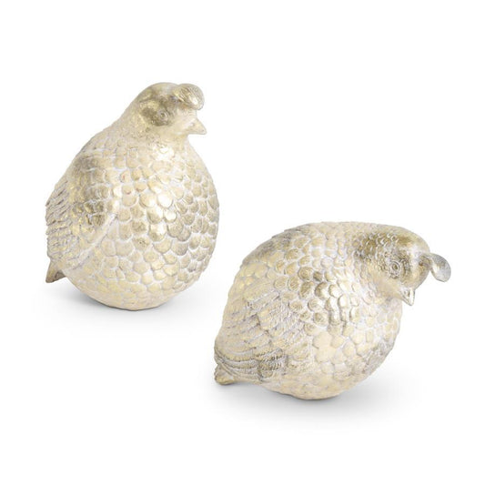Assorted Gold Resin Partridges