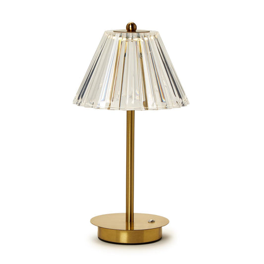 Portable Cordless Table Lamp with Acrylic Shade