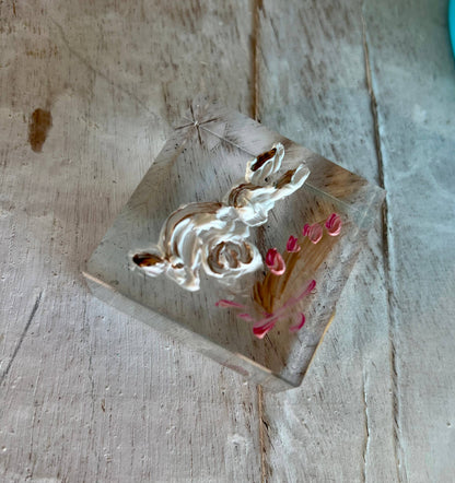Baby Bunny Lucite Block
