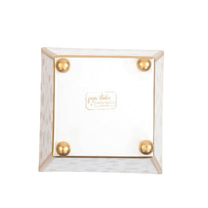 Watercolor Nutcracker Enameled Square Cachepot Planter